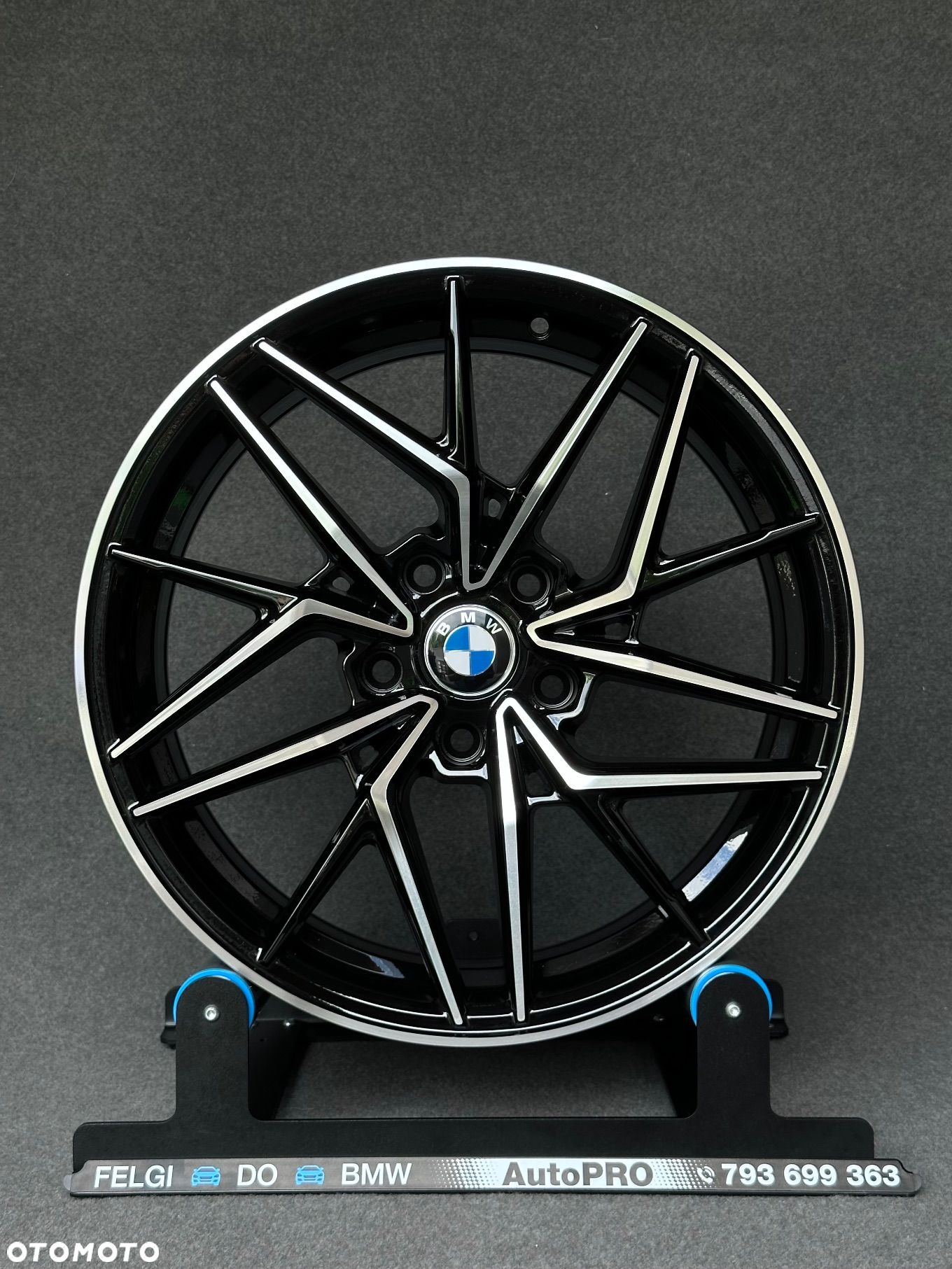 NOWE FELGI do BMW 5x120 Seventy9 czarny połysk polerowane fronty - 1