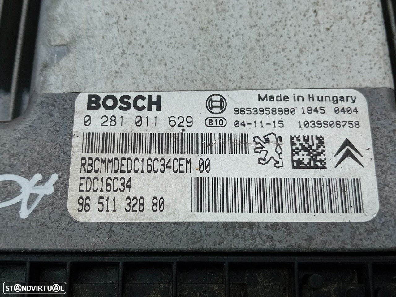 Centralina motor / ECU CITROËN C4 I (LC_) - 4