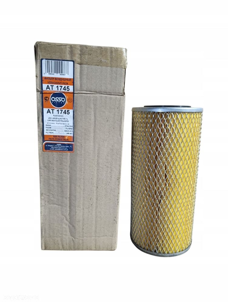 ASSO AT1745 FILTR POWIETRZA DAF LDV LAND ROVER C14179/2 AM441 FLI6782 - 4