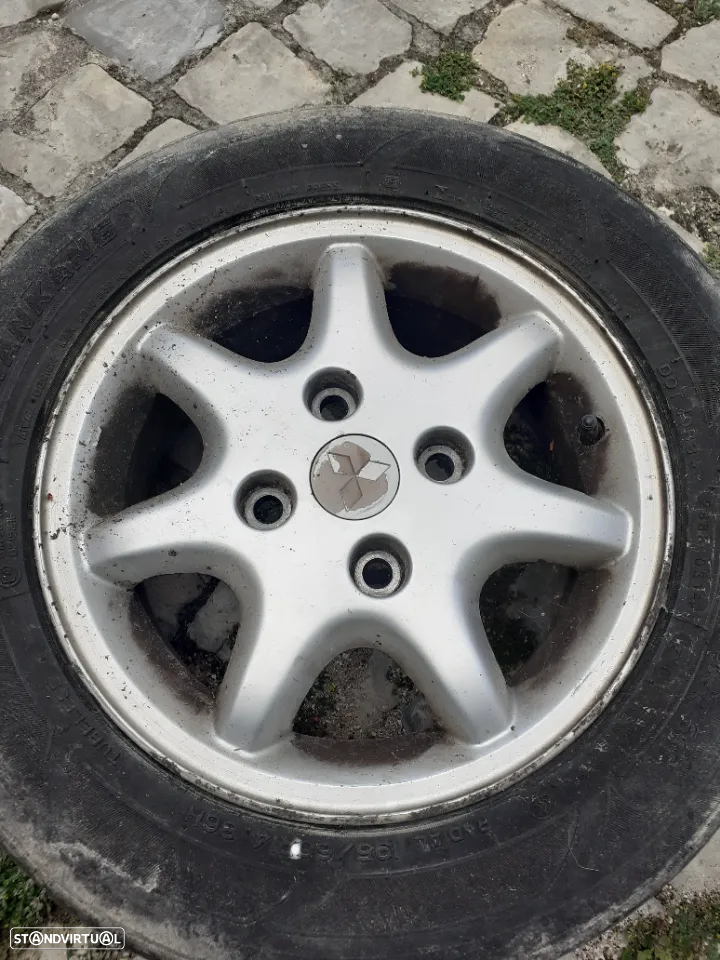 Conjunto jantes 14 mitsubishi carisma ano 2001 - 5