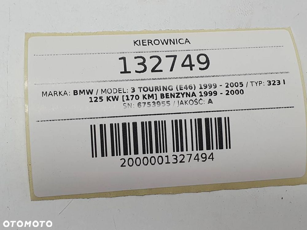 KIEROWNICA PODUSZKA DREWNO BMW E46 2001 EUROPA - 11