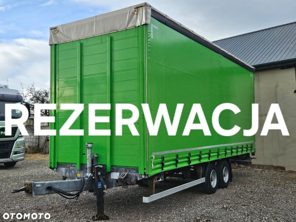 Fliegl PRZYCZEPA CIĘŻAROWA / TANDEM / 2 OSIE / 18 PALET / GÓRNY REGULOWANY SPRZĘG / 10500DMC / 7 TON ŁADOWNOŚĆ