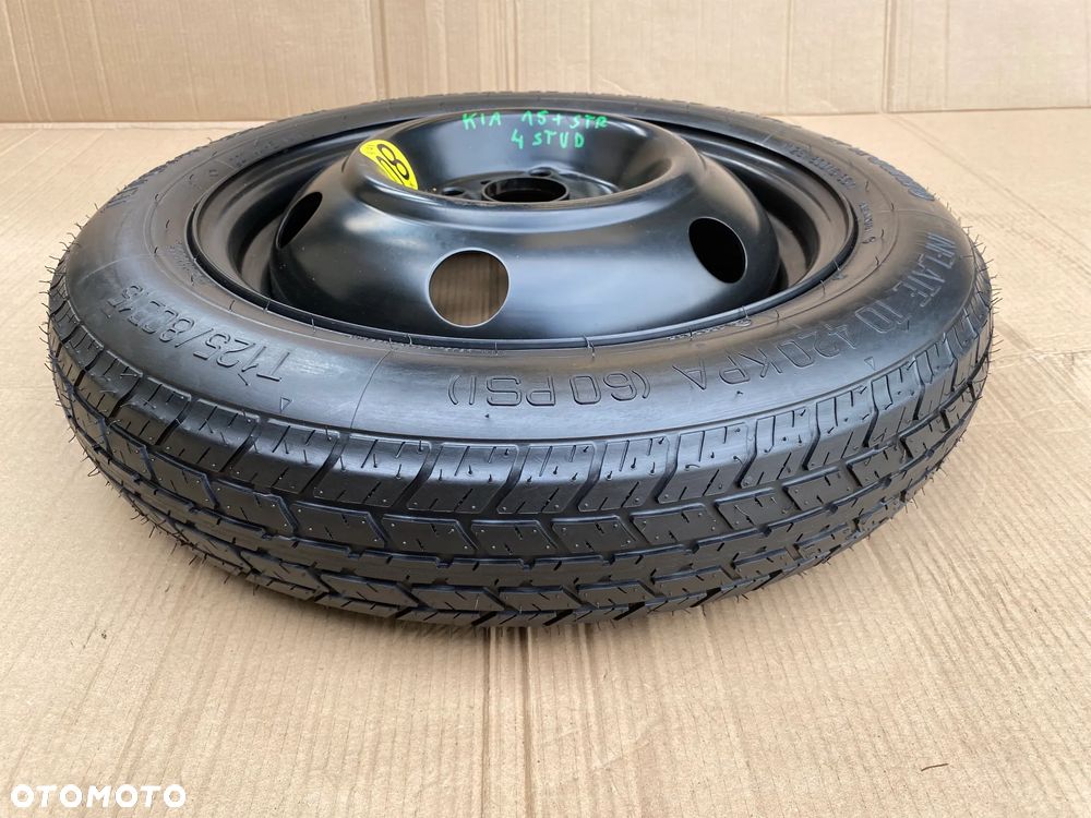 Koło dojazdowe dojazdówka 15 Kia Rio  Hyundai I10 I20 i10 i20  4x100  + zestaw - 9