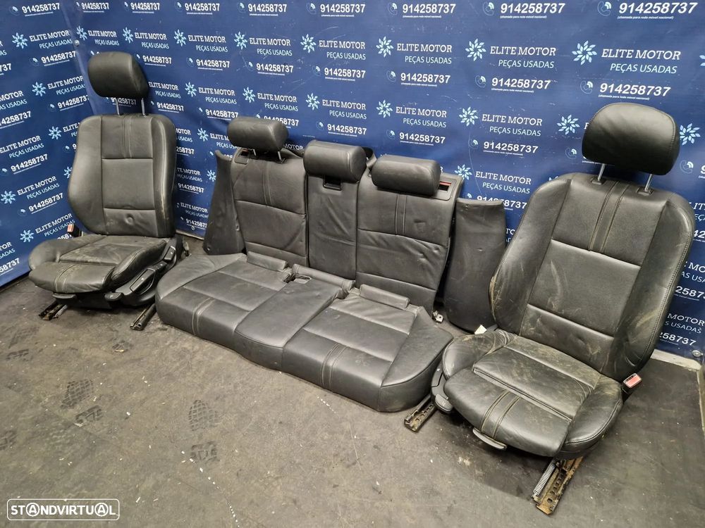 Jogo de bancos usados BMW X3 E83 PACK M PRETOS PELE - 1