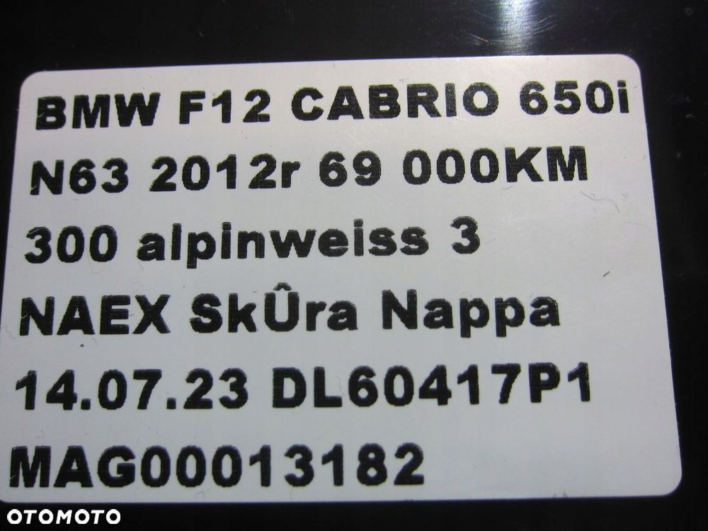 BMW 6 F12 F20 F30 X1 GŁOŚNIK HIFI TOP HIFI WYSOKOTONOWY HARMAN 65139226357 - 8