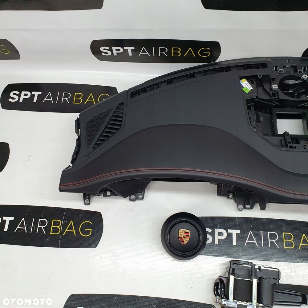 PORSCHE TARGA DESKA ROZDZIELCZA KONSOLA KOKPIT PULPIT PODUSZKI AIRBAG AIR BAG PASY KIT SET - 2