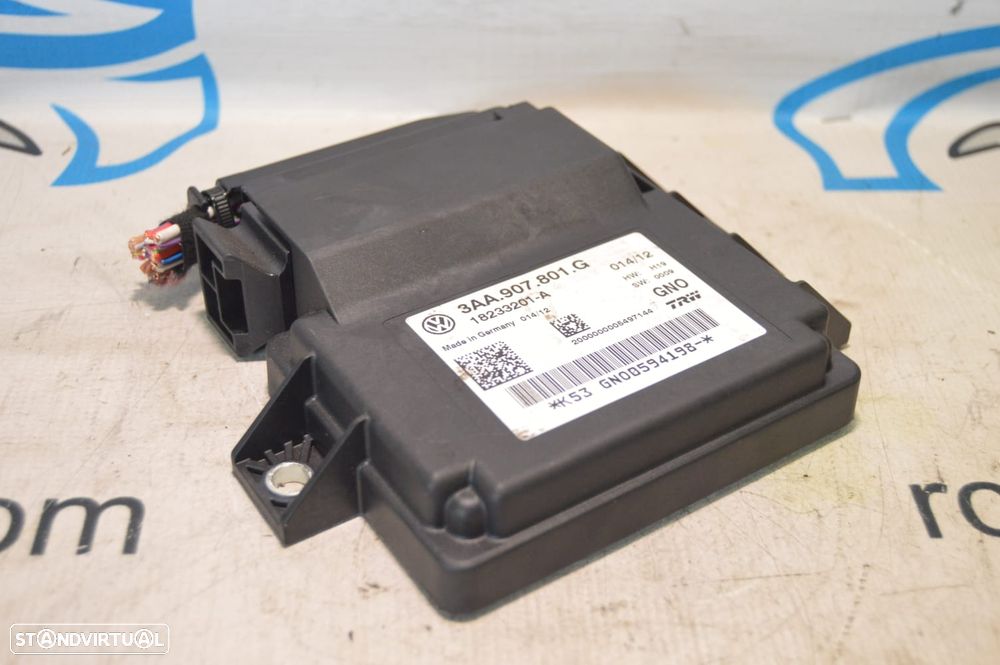 CENTRALINA ECU SENSOR IMOBILIZADOR TRAVÃO MÃO AUTOMATICO ELETRICO UNIDADE CONTROLO TRW VW VOLKSWAGEN 18233201A 18233201 GNO0594198 3AA907801G 3AA907801 VW VOLKSWAGEN SHARAN 7N 2.0 TDI 140CV CFF CFFB PASSAT B7