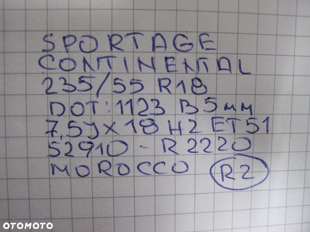 Koła felgi opony Kia Sportage V R18 23MM - 8