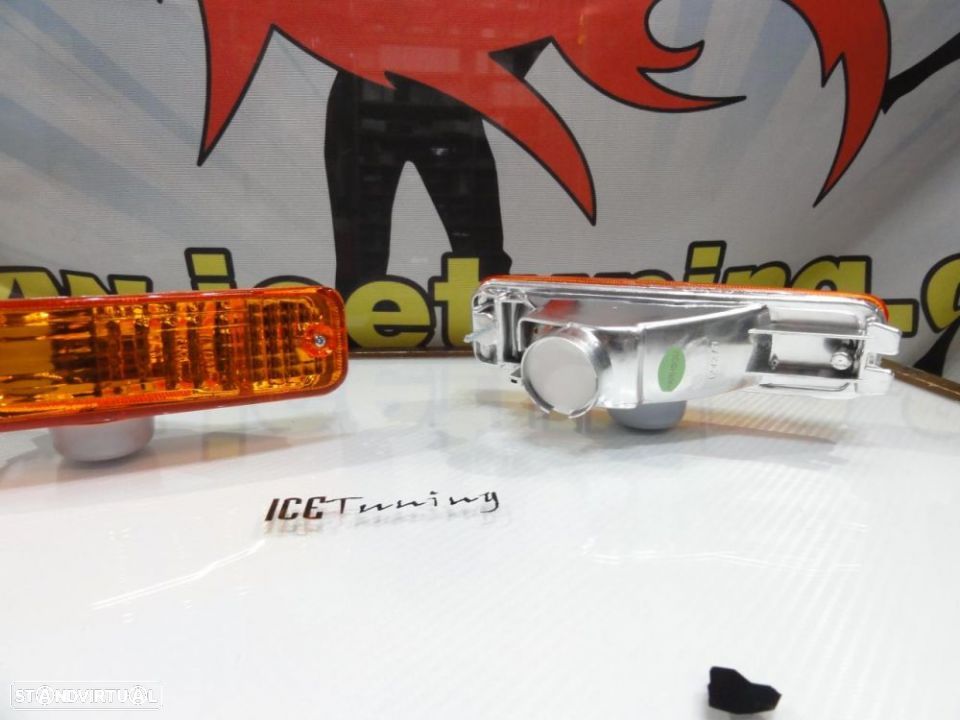 Piscas frontais + lâmpadas de pisca diaden vision para Honda Civic 88-90, Honda CRX 88-89 fundo Laranja EURO look - 9