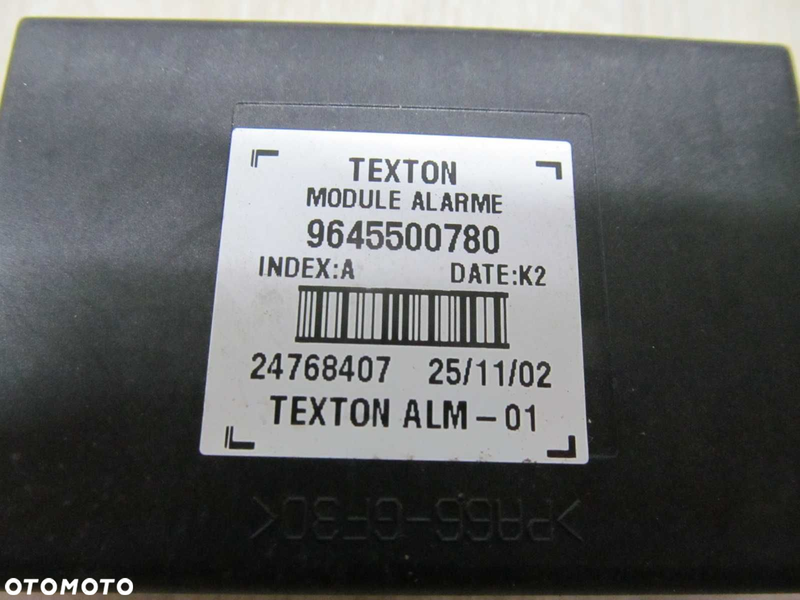 PEUGEOT 607 99-10 MODUL ALARMU 9645500780 - 10