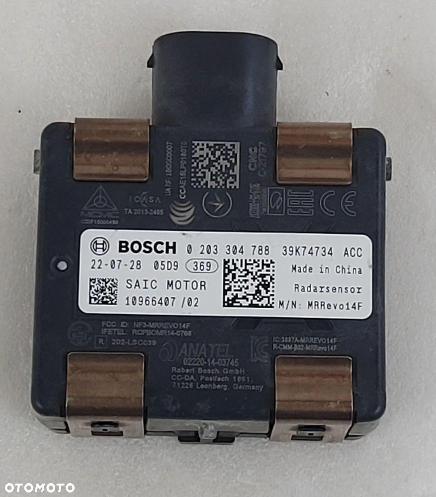 RADAR SENSOR CZUJNIK BOSCH ACC SAIC MOTOR MG ZS 10966407 - 1