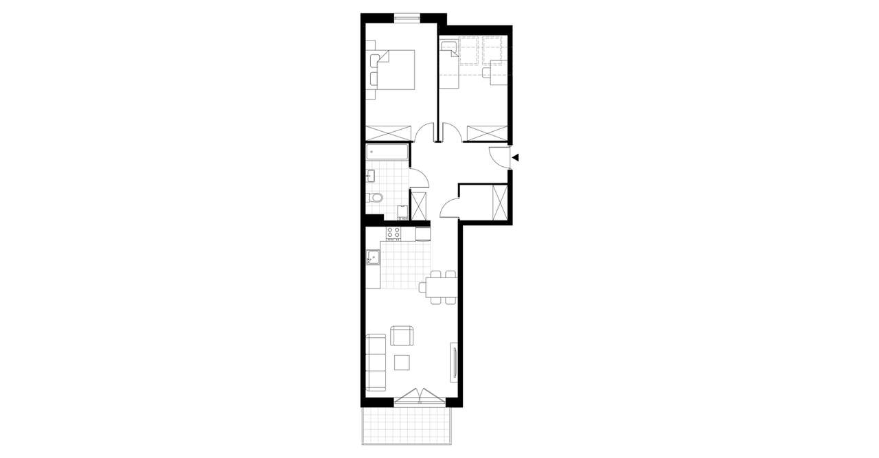 3-pokojowe mieszkanie 66m2 + balkon - Pełny obrazek: 3/17