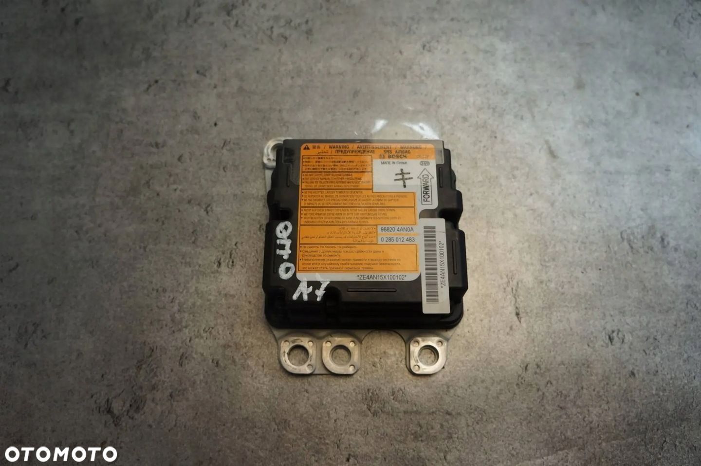 SENSOR MODUŁ PODUSZEK AIRBAG 988204AN0A 0285012483 INFINITI Q70 - 1