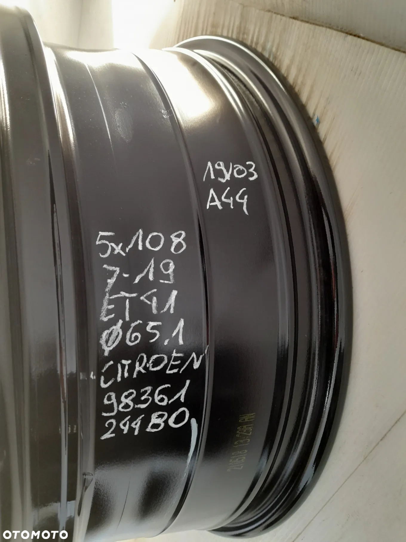 Felga aluminiowa Citroen OE 9836124480 7.0" x 19" 5x108 ET41 - 5