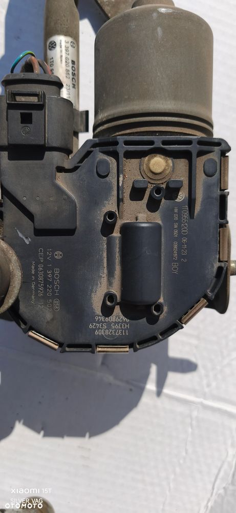 Mechanizm wycieraczek Ramię Seat Altea VW Touran prawy lewy komplet części - 7