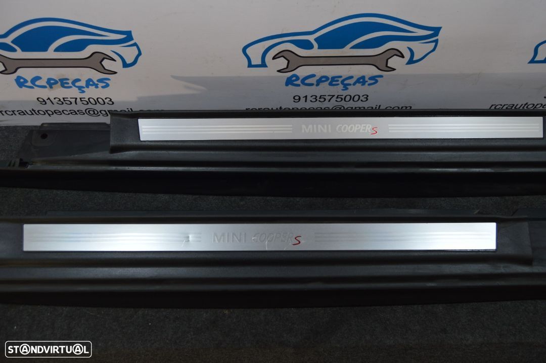 SOLEIRA PLACAS PÉ PORTA ORIGINAL 1491057 1491056 MINI COOPER S R53 R50 - 1
