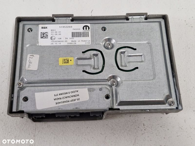 JEEP RENEGADE WZMACNIACZ RADIA AUDIO 51953269 - 4