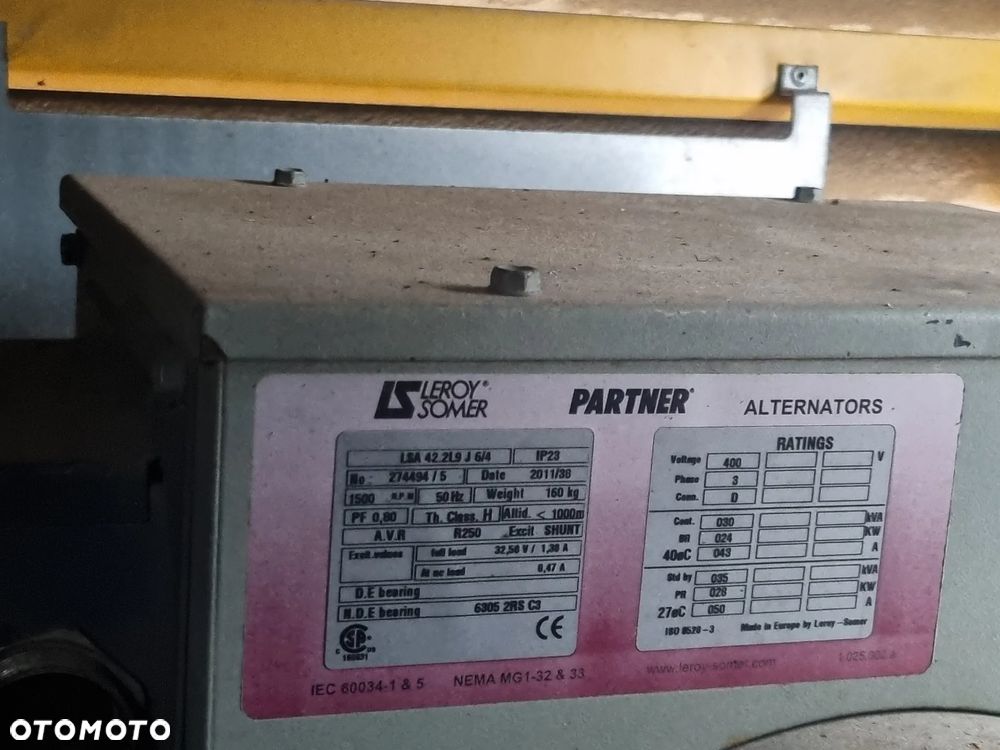 Atlas Copco QAS 30 KVA Agregat Generator wyciszony. Perfekcyjny stan! Silnik Kubota 4cylindry. Prądnica PARTNER Import Norwegia! Zadbana maszyna Serwisowana w DEKRA do końca - 14