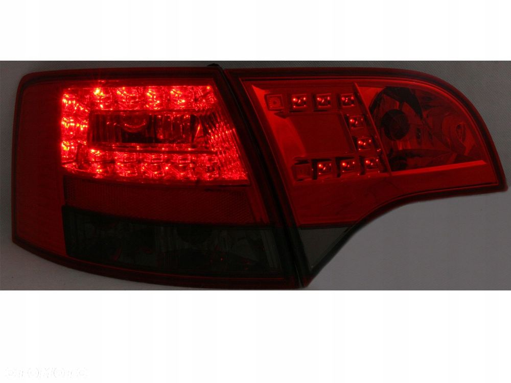 Lampy tyl ne kpl Led diodowe Tuning Red Smoke Audi A4 b7 8e 8e9 Avant Kombi - 3