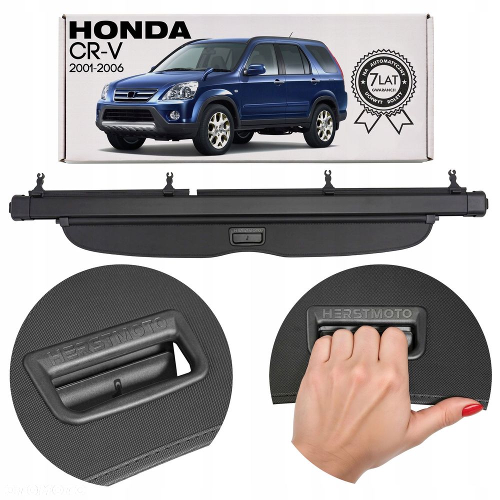 roleta bagażnika czarna 84400-s9a-013za honda cr-v ii 2001-2006 - 1