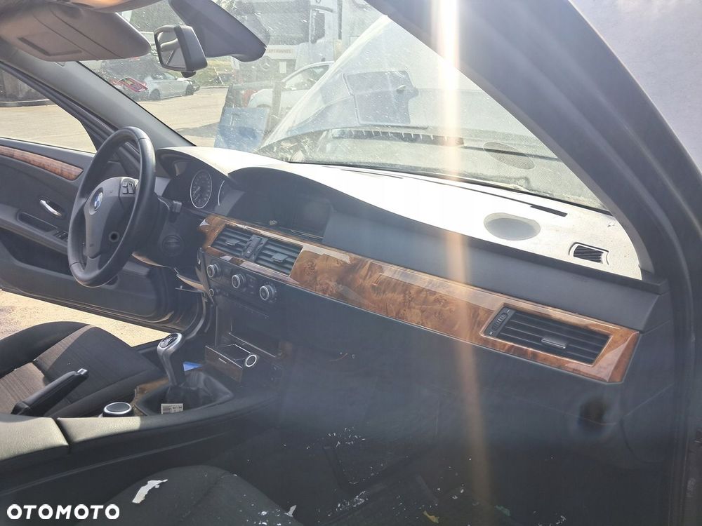 BMW 5 E61 E60 deska rozdzielcza konsola kokpit poduszki pasy komplet - 2