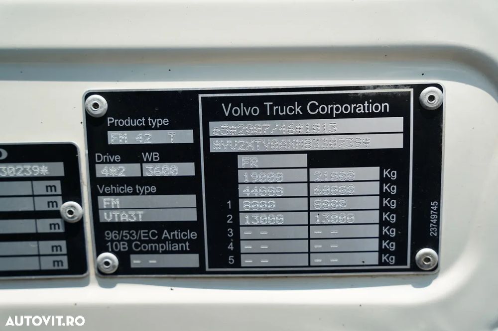 Volvo FM 460 / RETARDER / PTO / CABINĂ JOSĂ / I-SHIFT / EURO 6 - 34
