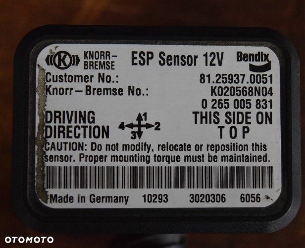 Czujnik sensor ESP MAN TGX TGS TGA ORYGINAŁ - 1