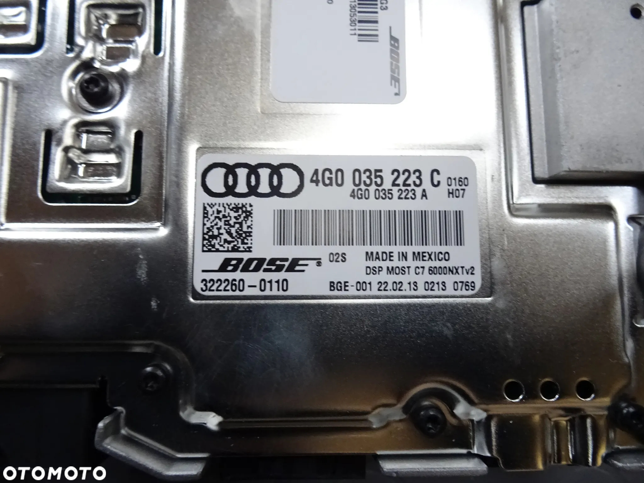 4G0035223C wzmacniacz BOSE Audi A6 A7 C7 11-14 czesci - 2