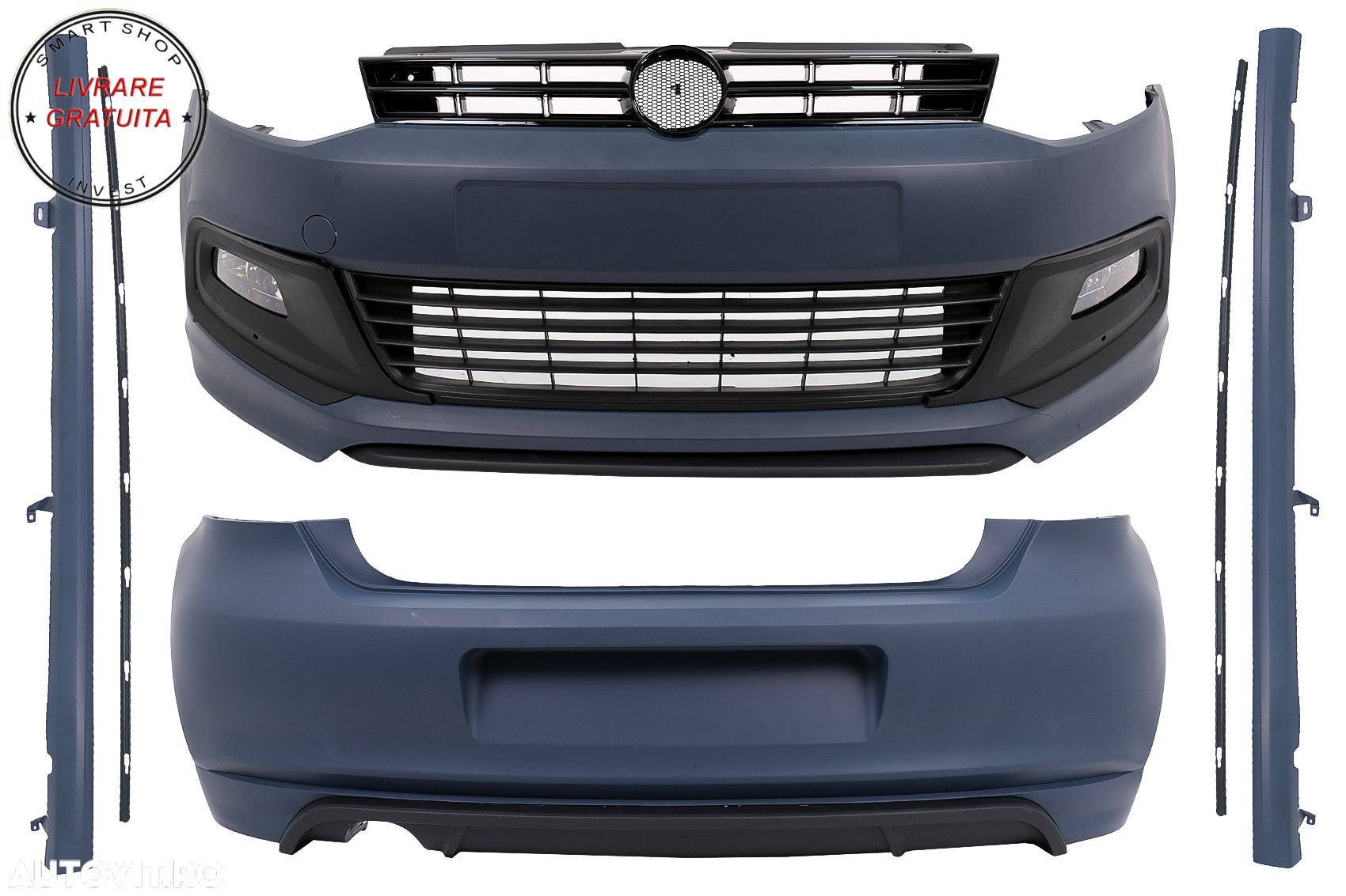 Pachet Exterior Complet VW Polo 6R 6C (2010-2017) R-Line Design- livrare gratuita - 1