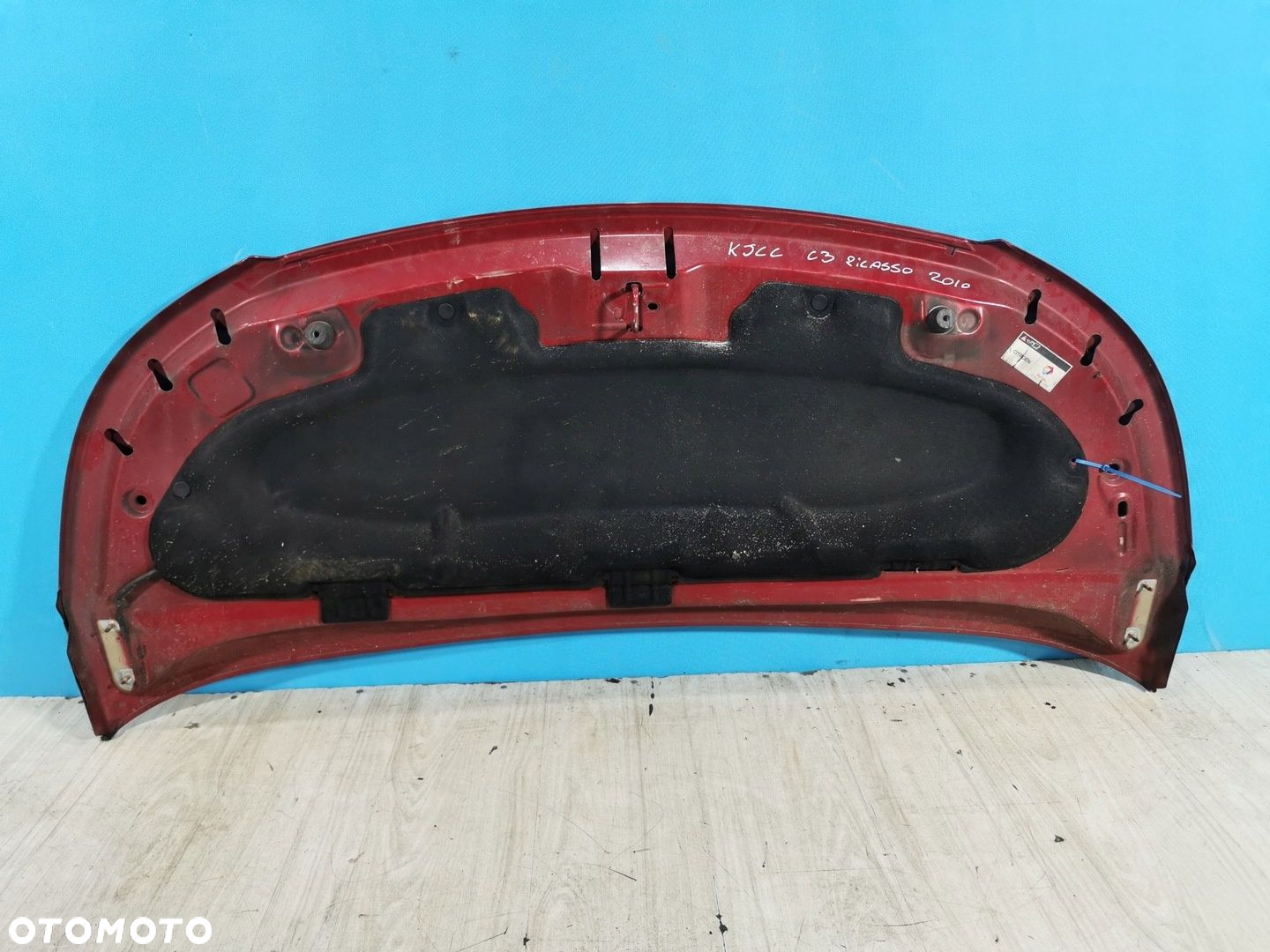 Citroen C3 Picasso 08/12 maska pokrywa klapa przód wygłuszenie KJCC - 4