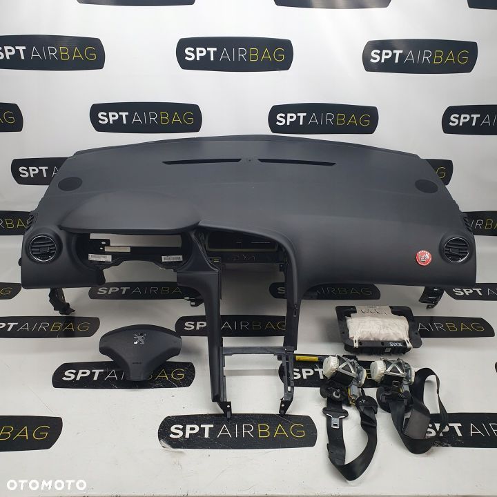 PEUGEOT 3008 DESKA ROZDZIELCZA KONSOLA KOKPIT PULPIT PODUSZKI AIRBAG AIR BAG PASY KIT SET - 1