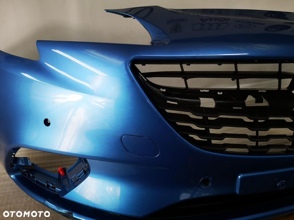 OPEL CORSA E NA 6 X PDC , BŁĘKITNY METALIK ZDERZAK PRZEDNI PRZÓD NR AUKCJI NZ519 - 5