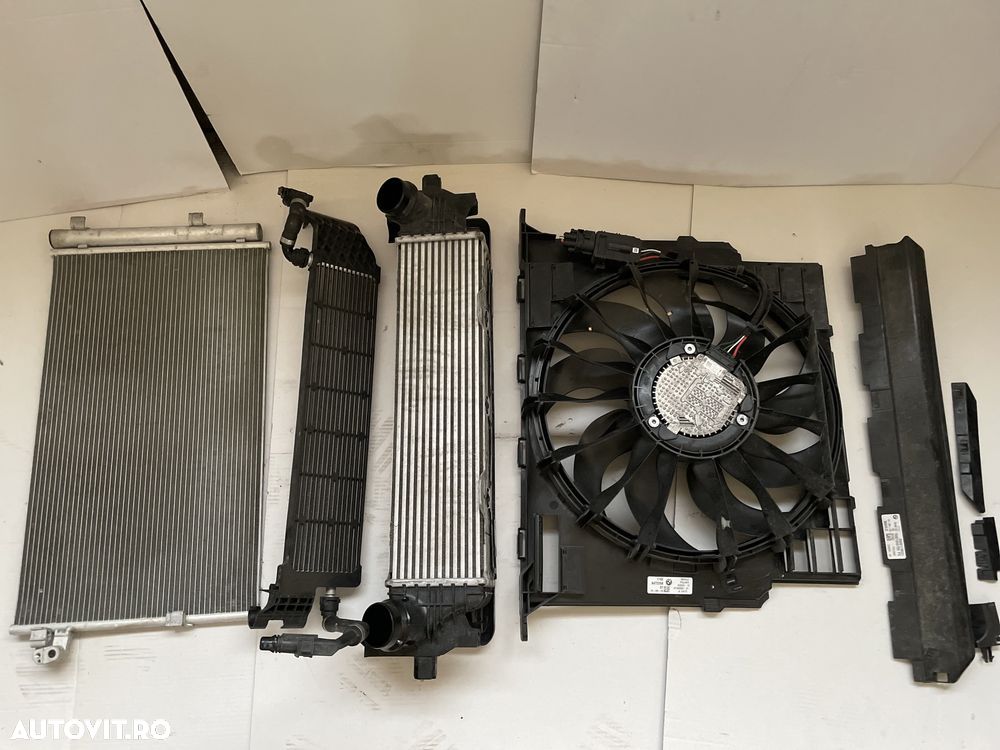 Radiator BMW seria 5 G30 G31 srria 7 G11 G12 cima intercooler ventilat - 2