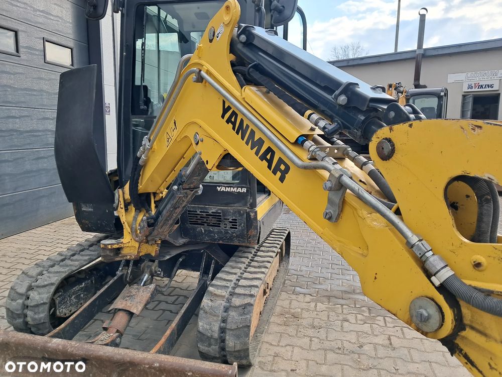 Yanmar SV 26 WAGA 2785kg 2.8t 950mth * 2019 rok * 2 nowe łyżki *skarpówka * lusterka *oświetlenie * długie ramie * szybkozłącze * silnik Yanmar 24KM minikoparka kubota KX30-4 u27 cat 302.7 jcb 8030 jazda szybka/wolna sprawna bez dpf 2,5 t 3 t - 32