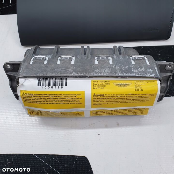 ASTON MARTIN ZAŚLEPKA PODUSZKA POWIETRZNA KIEROWCY PASAŻERA AIRBAG AIR BAG KIT SET - 4