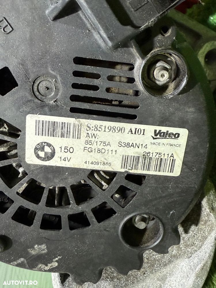 ALTERNATOR BMW F20 SERIA 1 116D LCI 1.6 BENZINA 2014 COD OEM 8519890AI01 2011-2019 - 7