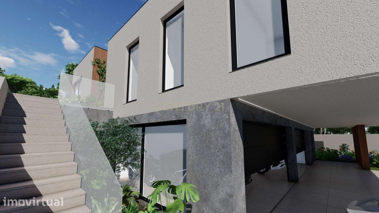 Moradia T5 Térrea de Luxo com Piscina e Garagem para 4 Viaturas - Amor - Grande imagem: 4/12