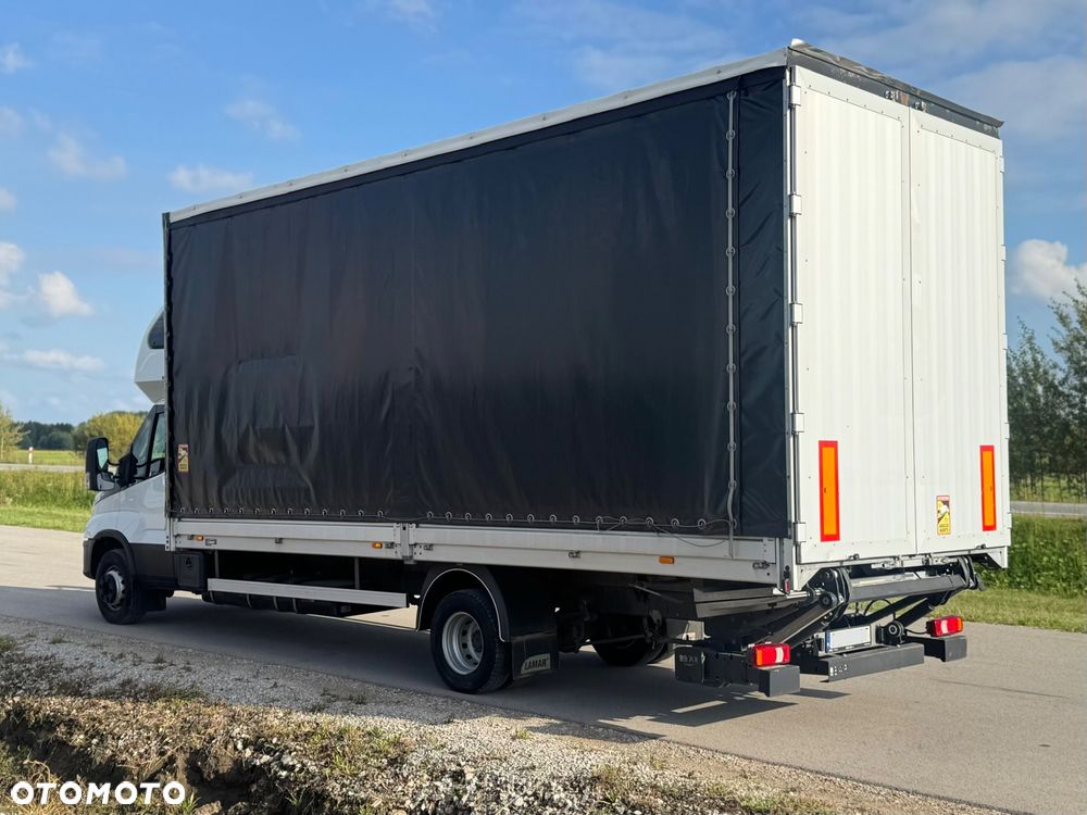 Iveco Daily 2023r Hi-Matic‼️72C18H ‼️3.0 // Winda składana pod spodem Bar 1500KG // Plandeka 16 Palet 2x Firanka + Dach zsuwany + drzwi z tyłu Najnowsze TACHO G2V2 ‼️Wysokość rampowa Full LED Tempomat Aktywny ACC Salon Polska  6.50mx2.47mx2.80m DMC7200KG Faktura Vat 23 - 2