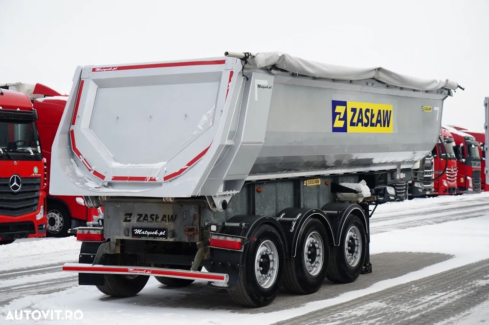 Zaslaw WYWROTKA  25 m3 / STALOWA / RYNNA / OŚ PODNOSZONA - 7