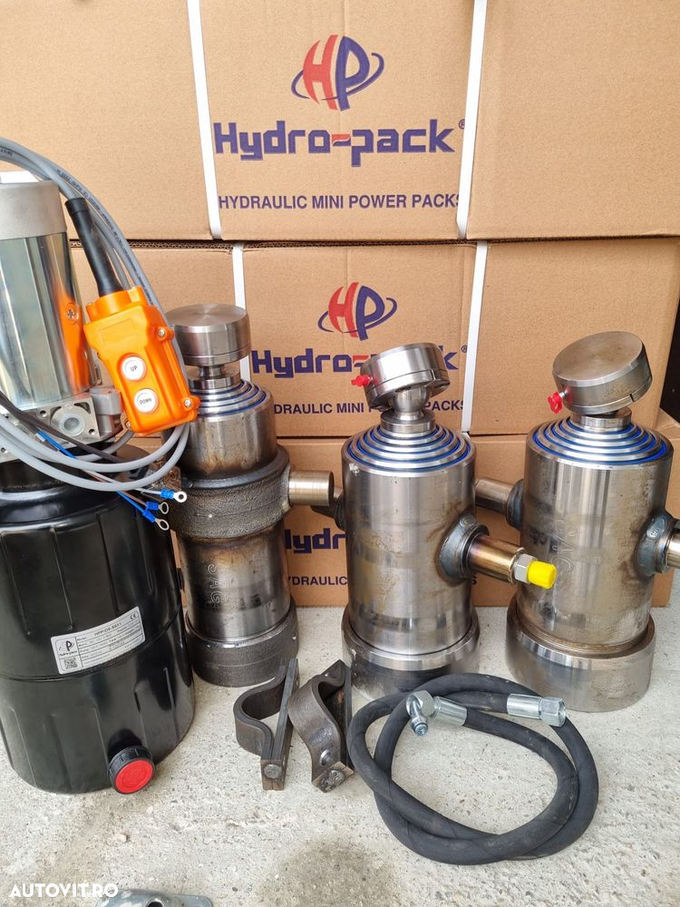 Sistem basculare hidraulic electric ,kit complet basculare autoutilita - 3