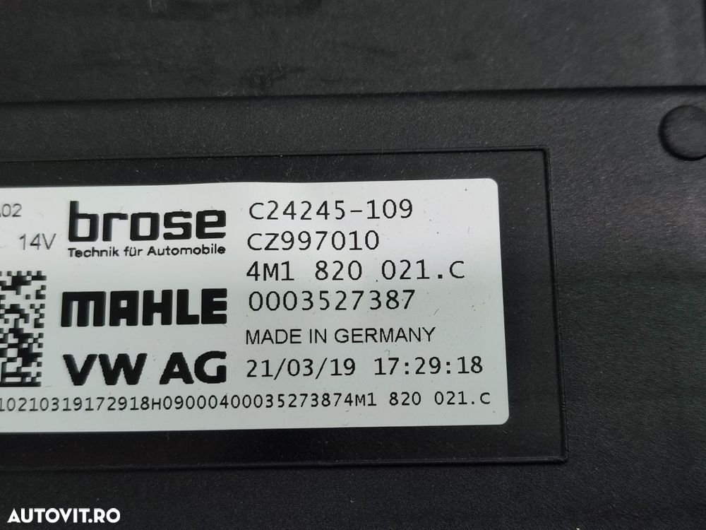 Motoras aeroterma 4M1820021C Audi A6 C8 [2018 - 2020] 2.0 DKNA +hybri - 4