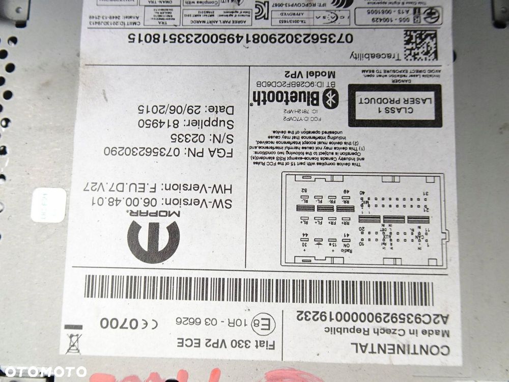 radio cd fiat 500l 10r036626 - 9