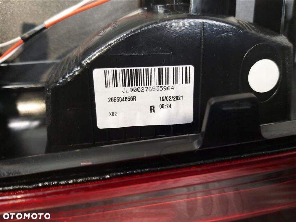 Lampa prawa tylna tył Opel Vivaro II 2014-2019 TRAFIC 265504656R ORYGINAŁ - 3