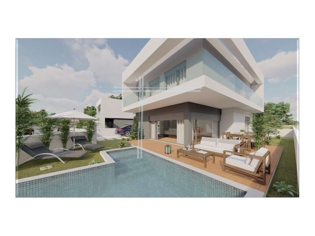 Moradia isolada T4, arquitetura contemporânea com piscina - Aroeira - Grande imagem: 4/9