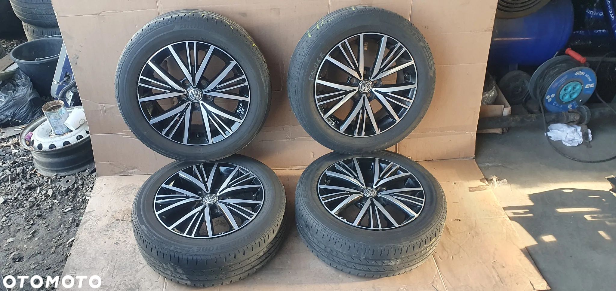 Alufelgi alusy z oponami 5x100 185/60 R15 VW Polo V 6R 6C0601025L - 1