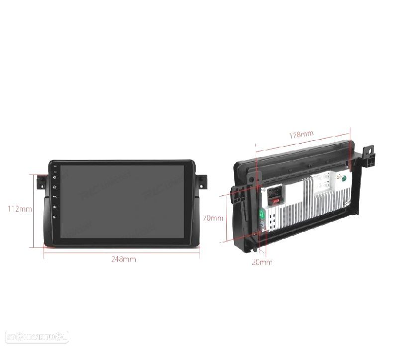 AUTO RÁDIO GPS ANDROID 10 BMW E46 MG ZT ROVER 75 - 5