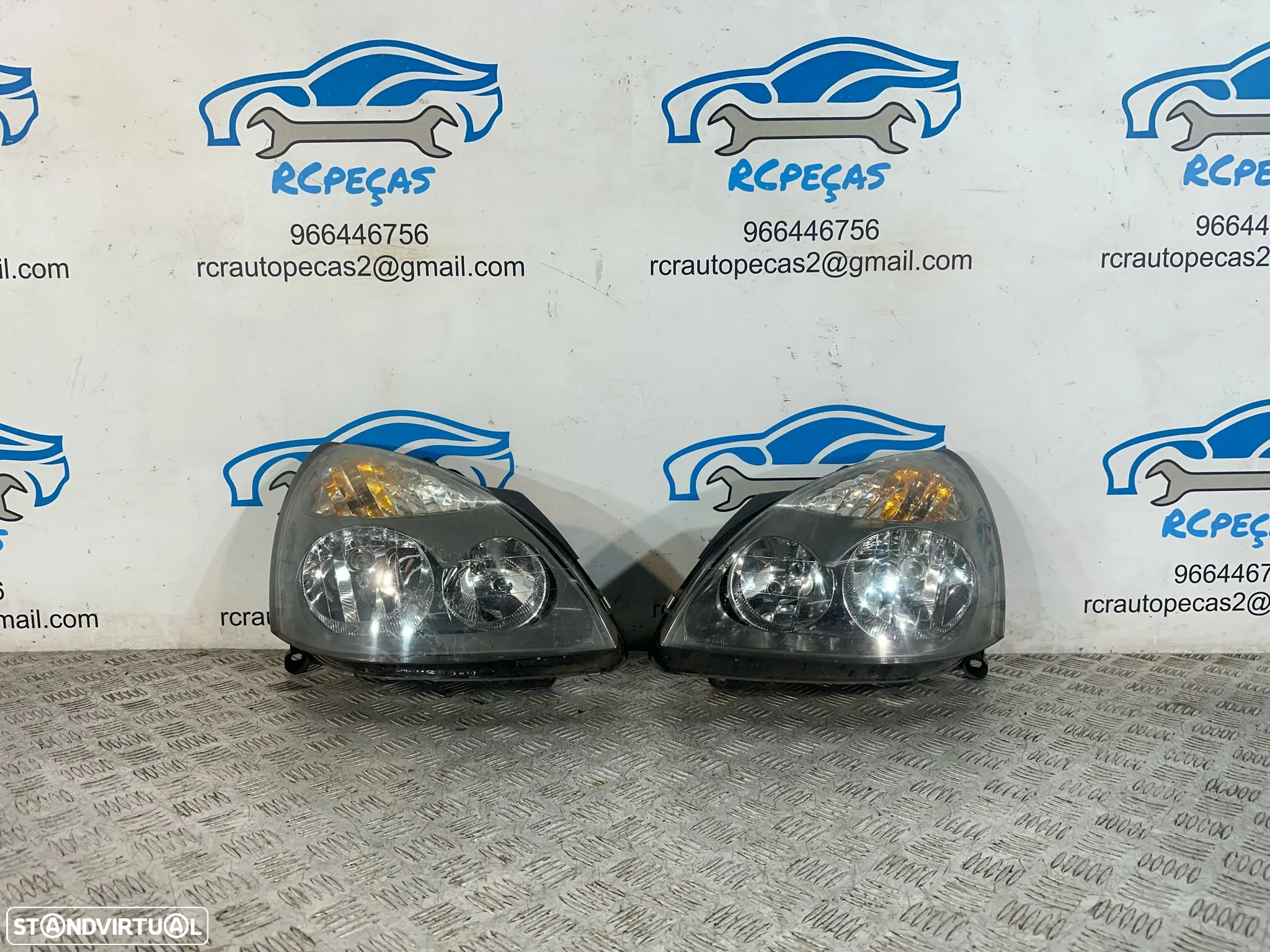 .Farol Otica Frente Frontal Esquerda Original Renault Clio 2 Fase 2 2001 - 2005 - 3