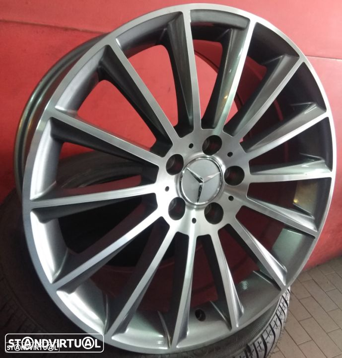 Jantes 18 Novas Mercedes tipo AMG Antracite Polidas - 2