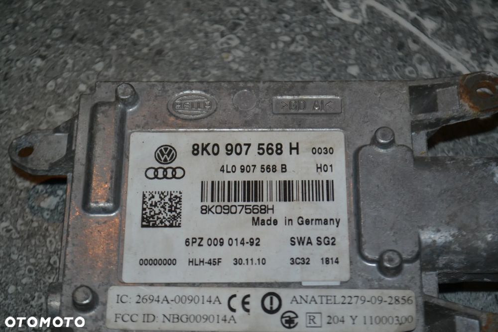 AUDI A4 B8 A5 ASYSTENT STEROWNIK PASA RUCHU LEWY TYŁ TYLNY HELLA 8K0907568H 4L0907568B - 3