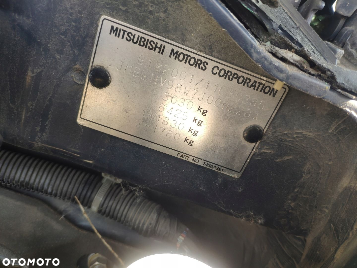 MITSUBISHI PAJERO 4 IV 3.2 DI-D 2007- BELKA POD SILNIK SANKI KOŁYSKA WÓZEK - 5